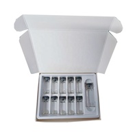 Boîte Flacon de 10 ml avec Impression Personnalisée, Boîte Cosmétique Holographique, Boîtes Peptide 3 ml et Étiquette avec Carte Promotionnelle Commerciale