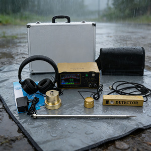 Le nouveau détecteur de fuites de tuyaux d'eau haute sensibilité F999E est utilisé pour l'inspection des tuyaux souterrains en métal et en plastique. - Product Image 1