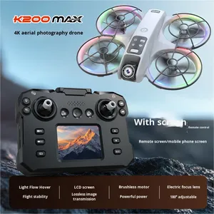 โดรน K200 พลาสติกพับได้ 4K สำหรับผู้เริ่มต้น ใช้มอเตอร์แบบไร้แปรงถ่าน พร้อมหน้าจอ ถ่ายภาพทางอากาศ ระบบ Optical Flow Positioning - Product Image 3