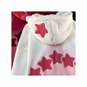 Sudadera con Capucha Extra Grande de Invierno, Tejida, 100% Algodón Transpirable, con Logotipo Personalizado del Fabricante, Bordado en Chenille e Impresión en Serigrafía - Product Image 1