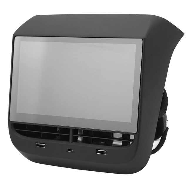 7 Inch HD 1024x600 Pixel LCD Air Conditioning Control IPS Multimedia Seat Display Screen Rear Entertainment for Tesla Model 3 Y