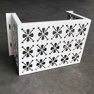 Couvre-climatiseurs en métal décoratifs commerciaux personnalisables CNC - Product Image 1