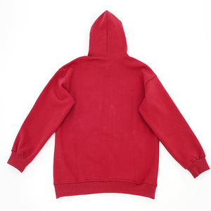 Sweat à capuche avec motif en relief 3D, surdimensionné, en tissu tricoté d'automne, matière polyester/coton - Product Image 5