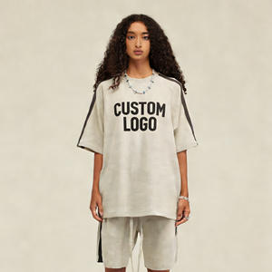 Camisetas Personalizadas de Alta Calidad para Hombre, 100% Algodón, Manga Corta, Talla Grande, Lisas, 210 g/m², Tejidas, para Gimnasio, Running, Deportes - Product Image 3