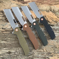 Couteau de poche pliable personnalisable, couteau de camping et de chasse EDC pour l'extérieur, lame D2, manche en Micarta, outil utilitaire de survie GT955
