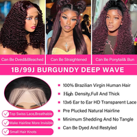 Perruque bouclée Pixie volumineuse en cheveux humains vierges bruts à cuticules alignées, densité 220 %, sans colle, avec dentelle frontale HD SDD, pour femmes, vente en gros