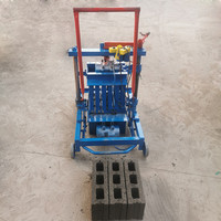 Prix de la machine à fabriquer des blocs de béton, des briques creuses en ciment, vibrante, manuelle, à petit moteur diesel