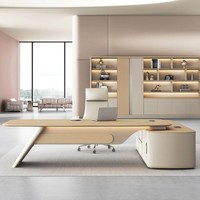 Bureau de direction moderne, table de luxe pour manager, poste de travail exécutif pour bureau de direction