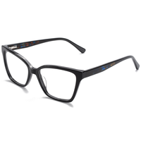 Elan Optical YB8513 Monture de lunettes rectangulaire de qualité supérieure pour femme, monture intégrale en acétate avec métal, livraison rapide