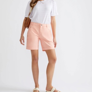 Shorts de Mujer de Alta Calidad, Tejidos, Estilo Dulce, Nuevo Diseño, Bolsillos Laterales, Transpirables, de Algodón, Cómodos, Personalizables - Product Image 1