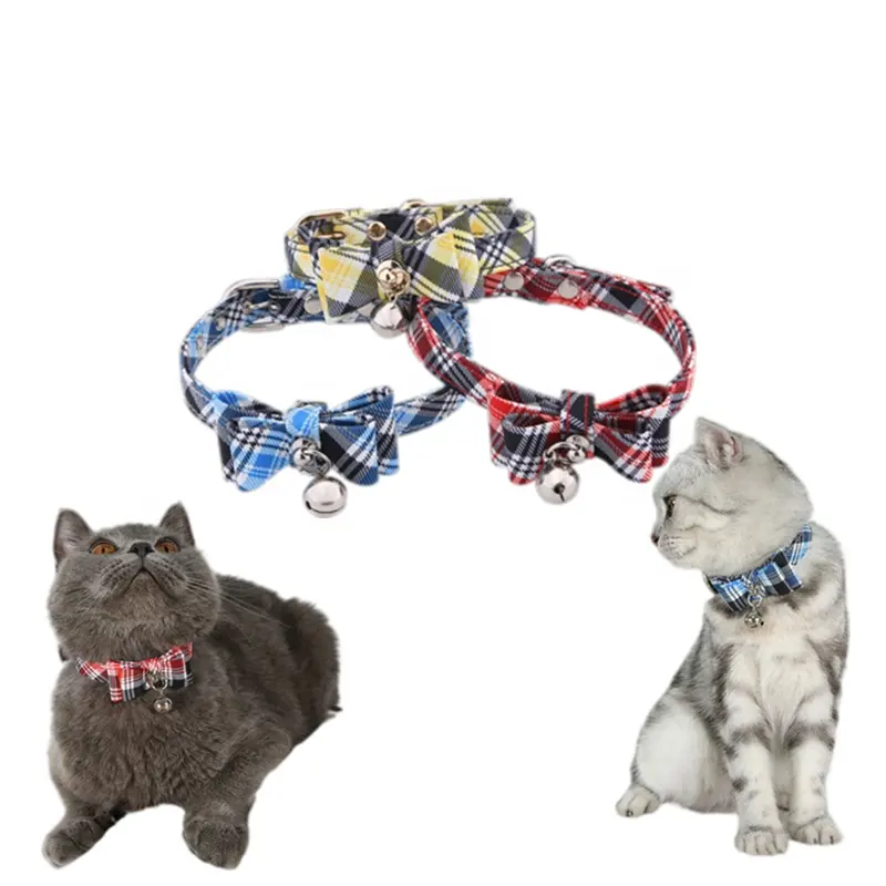 Lamb Factory vente en gros boucle de rupture avec cloche collier pour animaux de compagnie pour chats et petits chiens