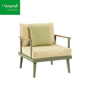 Meubles d'extérieur légers et portables, canapé <span class=keywords><strong>de</strong></span> patio pliable en aluminium avec <span class=keywords><strong>coussin</strong></span> imperméable - Product Image 6