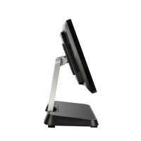 Tablette PC tout-en-un intelligente de 15,6 pouces avec double écran tactile, système POS Windows automatique, caisse enregistreuse électronique, lecteur de codes-barres
