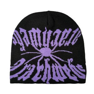 Gorro de esquí de invierno cálido acrílico unisex gorro de punto Jacquard estampado completo - Product Image 2