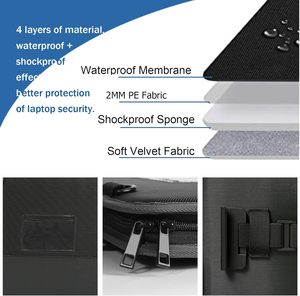 Funda portátil a prueba de golpes para portátil con asa Funda para ordenador Maletín Bolso de hombro - Product Image 4
