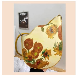 Bolso de mano de cuero estilo vintage para <span class=keywords><strong>mujer</strong></span>, cartera pequeña tipo bandolera para hombro - Product Image 4