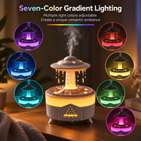 Diffuseur d'aromathérapie ultrasonique à 7 couleurs, humidificateur de nuit, humidificateur anti-gravité à gouttes d'eau