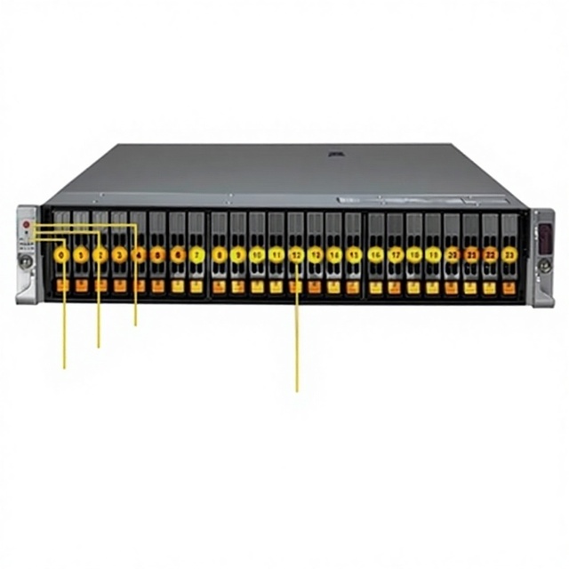 Supermicro SYS-221H-TN24R Rack-Mounted All-flash 2U 24 U.2 NVMe Server Intel Xeon 4th/5th Gen