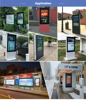 Affichage numérique extérieur IP65 pour restaurants, magasins de détail et établissements scolaires, pour la signalétique d'orientation et l'affichage de bienvenue dans les ascenseurs