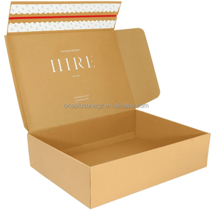 Commercio all'ingrosso personalizzato cartone ondulato Kraft Mailer scatola con Spot UV per scarpe Online panni giocattoli bottiglie regalo - Product Image 2