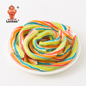 Lechao Etiqueta personal personalizada Mezcla de frutas Dulce Jugoso Regaliz amargo Twist Candy Gummy Snack - Product Image 5