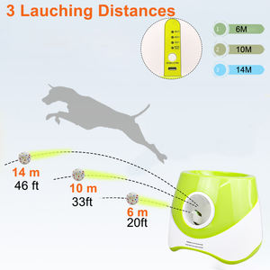 Interaktif köpek oyuncaklar şarj edilebilir 3 ayarlanabilir mesafeler sessiz köpek tenis topu atıcı otomatik köpek topu başlatıcısı - Product Image 5