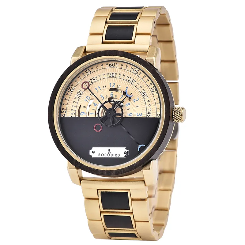 Manufacturer High Quality bobo bird wood watches with mechanical watches men custom oem watches