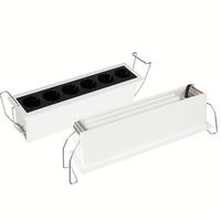 Spot LED Linéaire Encastré Moderne de Haute Qualité pour Plafond, IP65, Dimmable, 5000K, Ra97, Angle de Faisceau 20/34°, en Alliage d'Aluminium