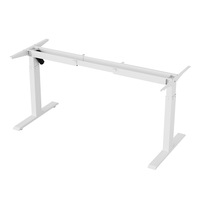 Bureau de travail moderne en métal à hauteur réglable à moteur unique, table basse à levage à courte distance, levage électrique