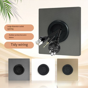 Plaque de finition vierge de type 86 de haute qualité avec trou pour câble, pour interrupteur, prise et télévision, vente directe usine - Product Image 3