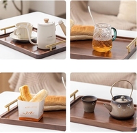 Assiette de service en bois polyvalente et écologique pour la maison, le restaurant, l'hôtel, le pique-nique et la cuisine.