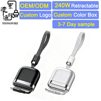 Cable de Datos USB-C a USB-C Extensible Ultra Rápido de 240W, Carga Rápida, Fácil de Transportar, OEM