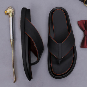 Sandales de plage décontractées tendance en <span class=keywords><strong>cuir</strong></span> véritable pour hommes, idéales pour le dropshipping - Product Image 4