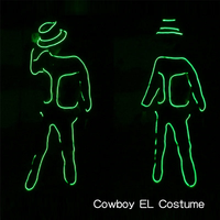 Costumes EL, nouvelle mode, vêtements LED/EL, costumes lumineux, fournitures de danse lumineuses, vêtements lumineux pour hommes, pour les fêtes, décoration DIY, vente chaude