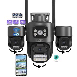 Regis Icsee 3MP Wi-Fi CCTV Monitor IP inalámbrico <span class=keywords><strong>Cámara</strong></span> de seguridad <span class=keywords><strong>exterior</strong></span> Ptz de 360 grados con visión nocturna y sensor CMOS - Product Image 1