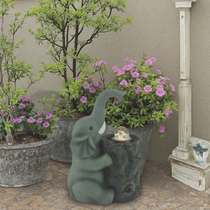 Petite <span class=keywords><strong>fontaine</strong></span> de jardin animalier avec <span class=keywords><strong>boule</strong></span> roulante et LED - Product Image 2