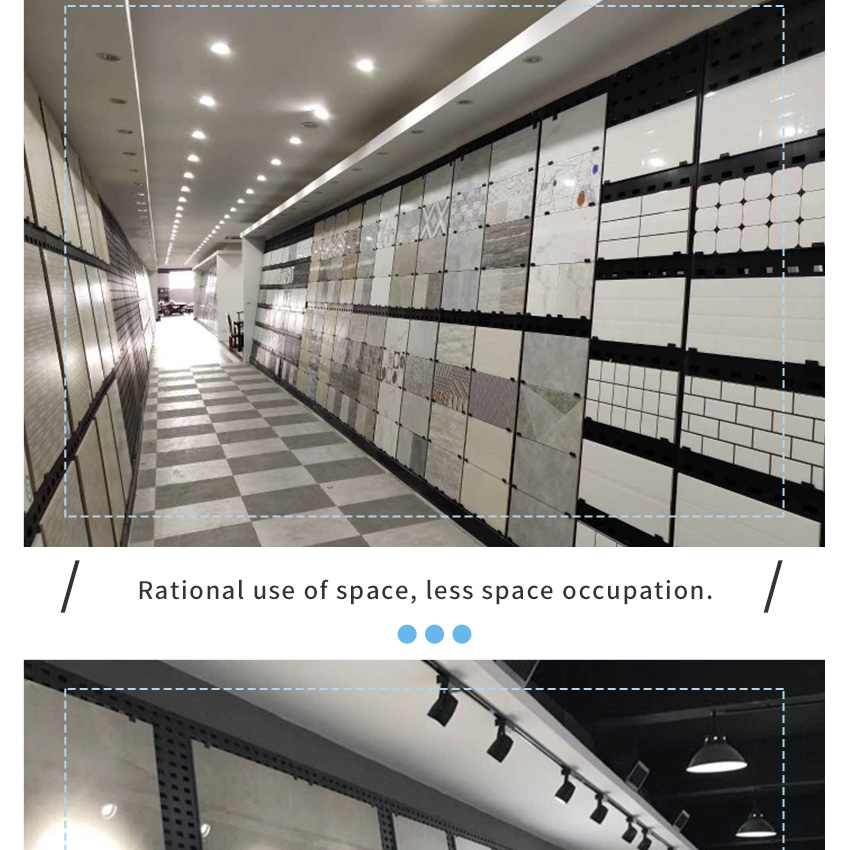 Tsianfan A Frame Rack Wall Mount Panel Hole Board Stone Mosaic Holder Porcelain Ceramic Tile Punching Board Plate Display Stand