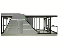 Maison mobile capsule spatiale en panneaux sandwich d'acier, villa, usage commercial, étanche, conception personnalisée, vente en gros, directement de l'usine