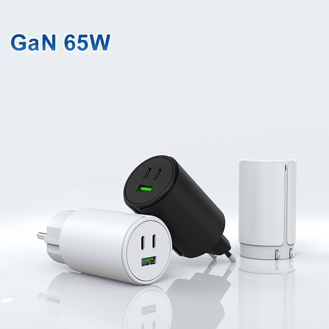 Creativity Gan 65W Charger Type c 3 Ports Universal Fast Charging PD3.0 QC With Portable Wall Cell Phone Chargers PD Charger 65w