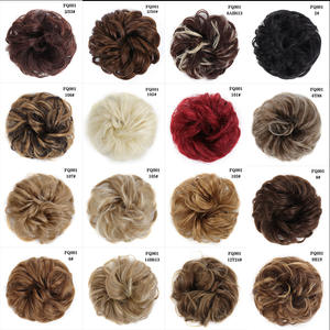 FQ001 Perruques chignon désordonné en cheveux synthétiques 10 cm, fibre haute température résistante à la chaleur, style bandeau pour femmes - Product Image 1