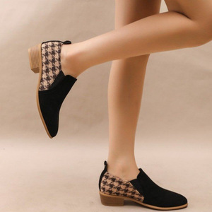 Nouvelles Chaussures Décontractées Vintage 2026 à Talon Compensé Carré, Style Français, en Cuir Véritable Résistant, Idéales pour l'Été et l'Automne - Product Image 2