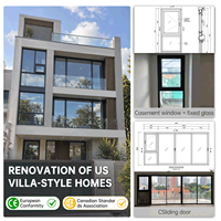 EEOKO États-Unis Projet de rénovation de villa moderne Portes coulissantes en aluminium Fenêtres à battants Vitres fixes et fenêtres suspendues Sur mesure