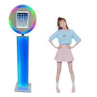 Offre Spéciale 12.9 Ipad Photomaton tenu dans la main Léger Ipad Photo Booth avec écran Lcd Noir Selfie Photo Booth Pour Ipad