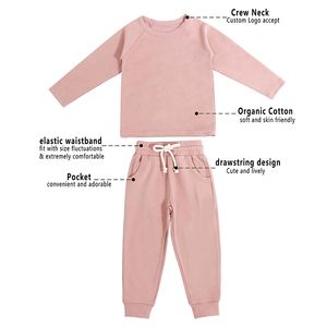 Gepersonaliseerde katoenen babykledingsetjes voor jongens, winter, trui met ronde hals en broek, lange mouwen, kinderkledingset - Product Image 2