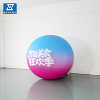 Ballon publicitaire gonflable géant personnalisé en couleur pour la décoration d'activités commerciales en plein air