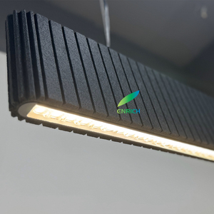 แผงไฟเพดาน LED แบบเส้นตรงดูดซับเสียงได้โคมไฟแขวน LED อะคูสติกจี้อะคูสติก - Product Image 5