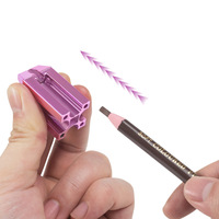 Affûteur de sourcils en plastique or rose 4 en 1, Microblading PMU, maquillage Permanent, taille-crayon