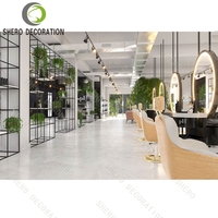 Salon de beauté de luxe vitrine cosmétique armoire de rangement moderne en bois multifonction pour vernis à ongles