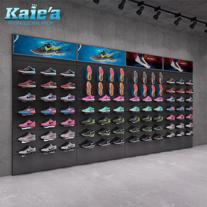 Tùy Chỉnh Kim Loại Sneaker Giày Tường Hiển Thị Bán Lẻ Treo Tường Giày Hiển Thị Kệ - Product Image 2