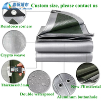 Bâche en toile PE de qualité supérieure, poids moyen, imperméable, anti-UV, résistante aux déchirures, 800D, pour jardin, extérieur, auvent, bâche de protection pour bateau